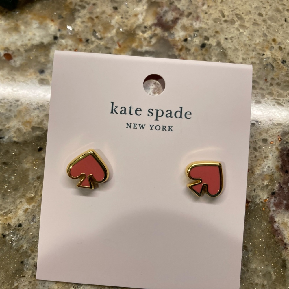 - NWT Kate Spade Pink Enamel Earrings ♠️